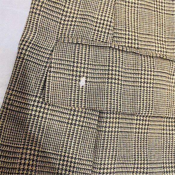 Brooks Brothers Men's Beige Plaid Wool Blazer Jacket Size 43 Long - Picture 7 of 16